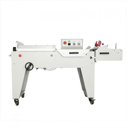 Máy cắt hàn kín màng co hình chữ L bán tự động DFQC-450 (piston khí nén)