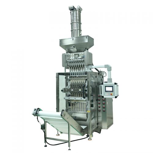 Máy đóng gói hạt nhiều line (túi dán lưng)