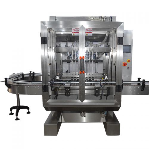 Máy chiết rót dạng lỏng tự động 8 đầu chiết (tự chảy, bơm hồi bọt khí)