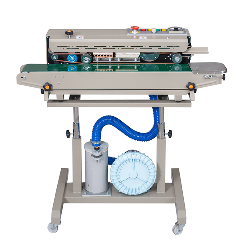 Máy hàn miệng túi liên tục DBF-1000 (phun sơn, máy bơm khí)