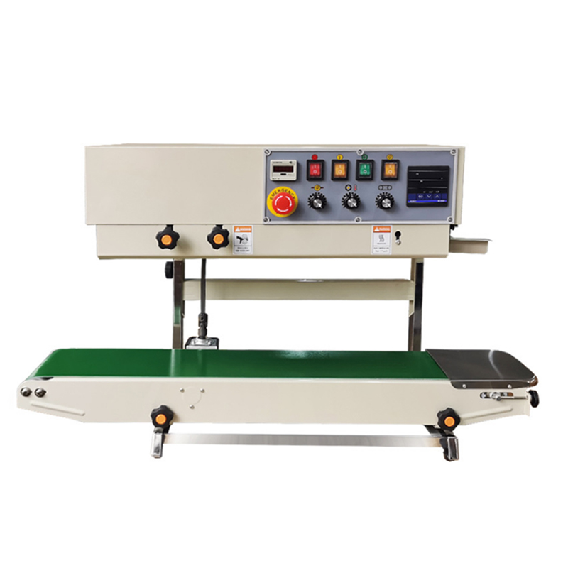 Máy hàn miệng túi liên tục FRD-1000V (phun sơn, có in date, dạng đứng)